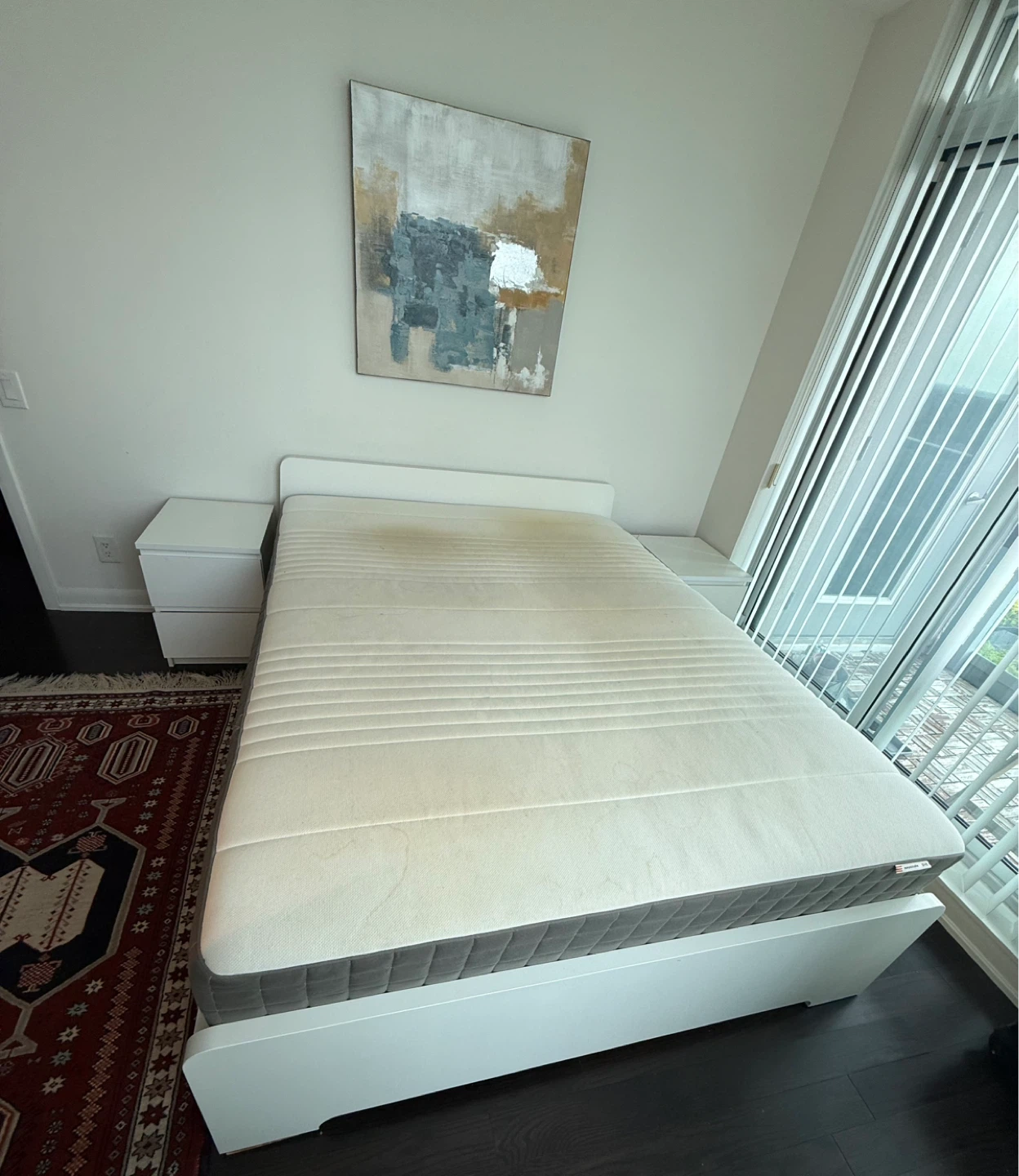 IKEA ASKVOLL bed fram and mattress - photo 2