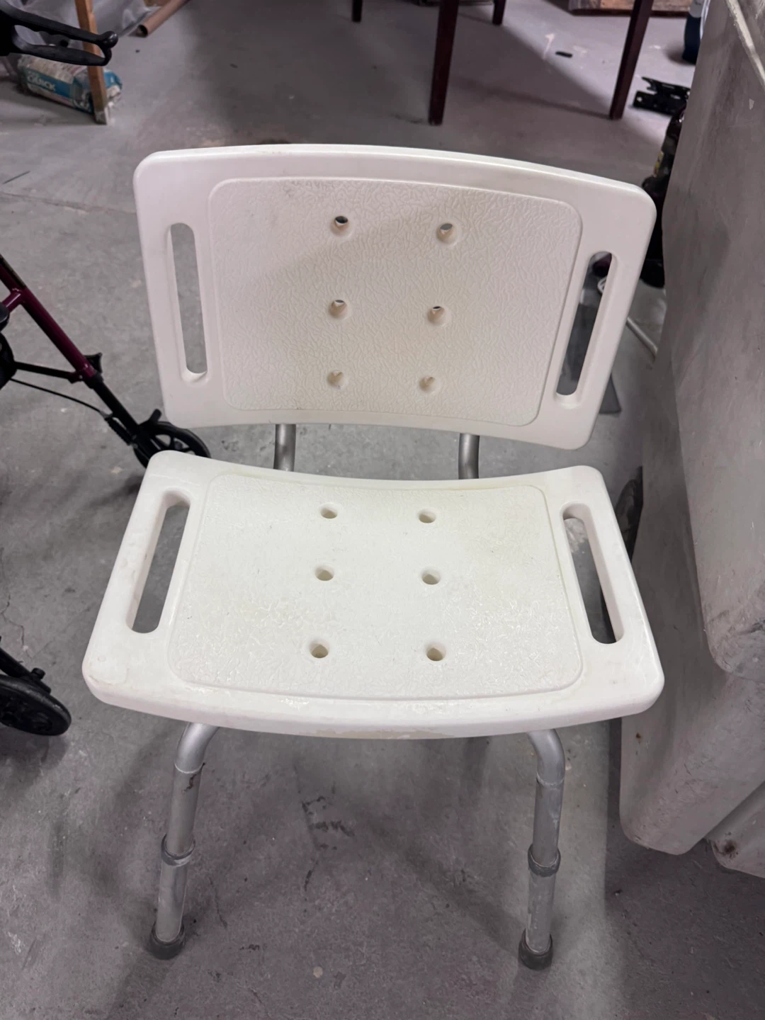 White Shower Chair