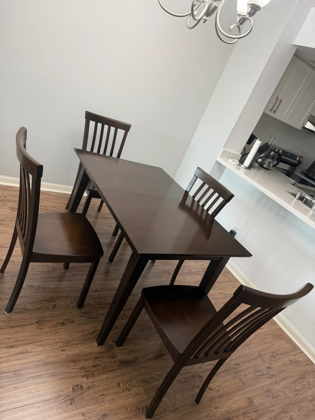 Dark Wood Dining Chair - photo 3