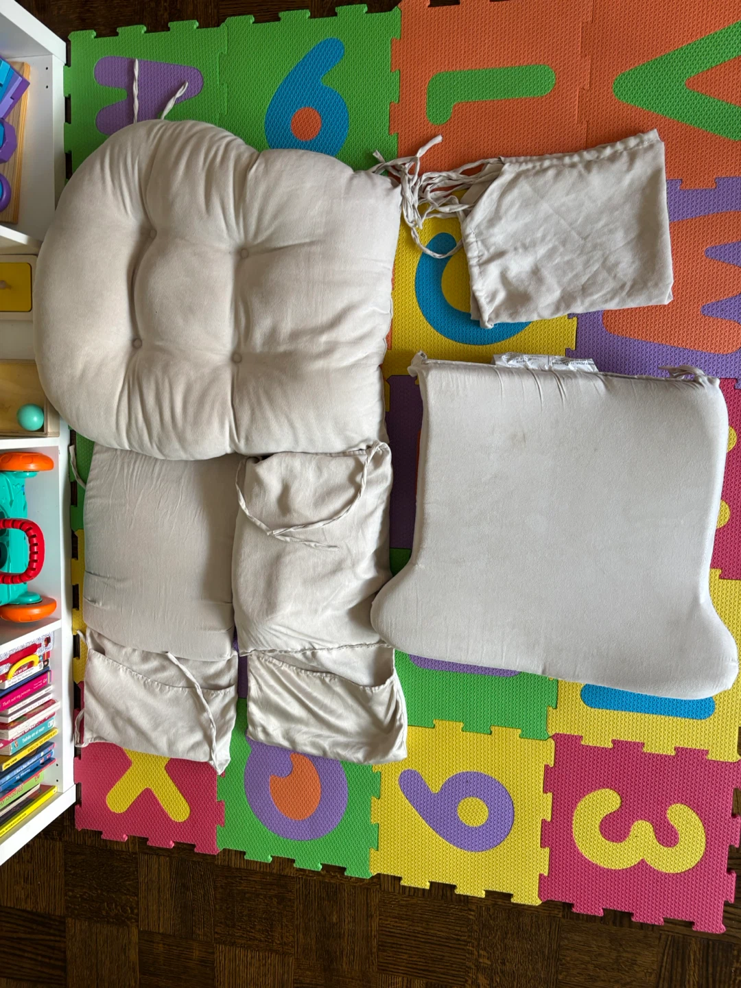 Beige Glider Rocking Chair Cushion Set #freecycle