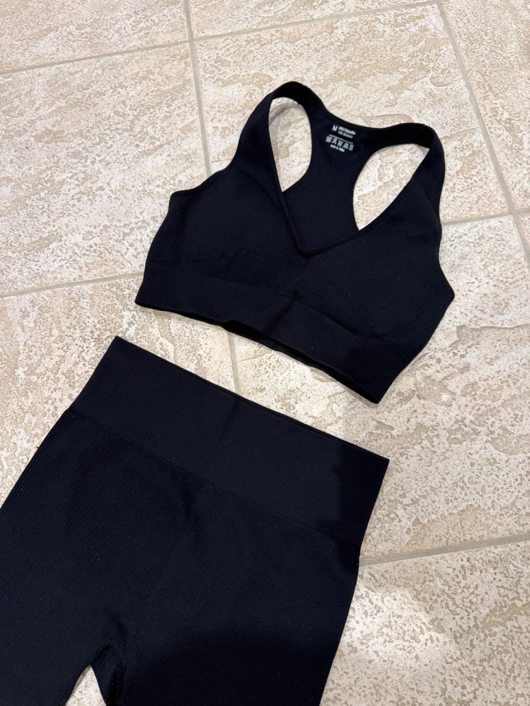 Black Activewear Set - Sports Bra & Leggings