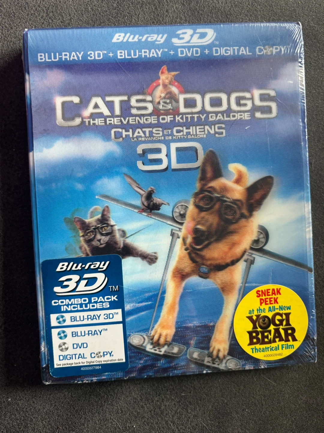 NEW Cats & Dogs: The Revenge of Kitty Galore Blu-ray 3D DVDs