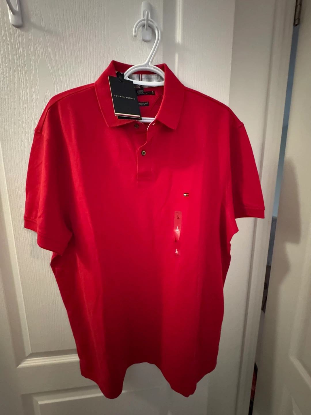 Tommy Hilfiger Red Polo Shirt - Size L - photo 2