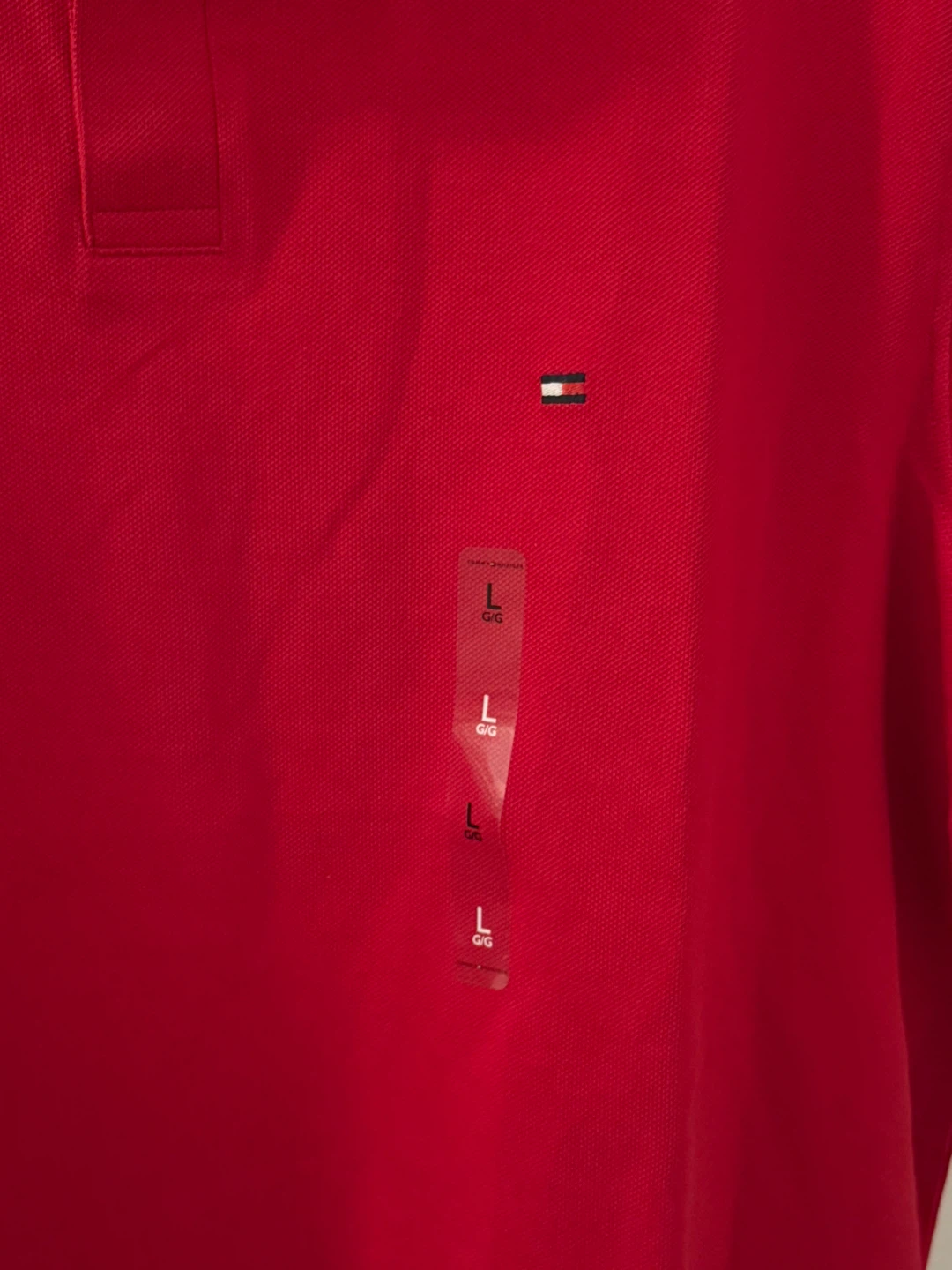 Tommy Hilfiger Red Polo Shirt - Size L - photo 3