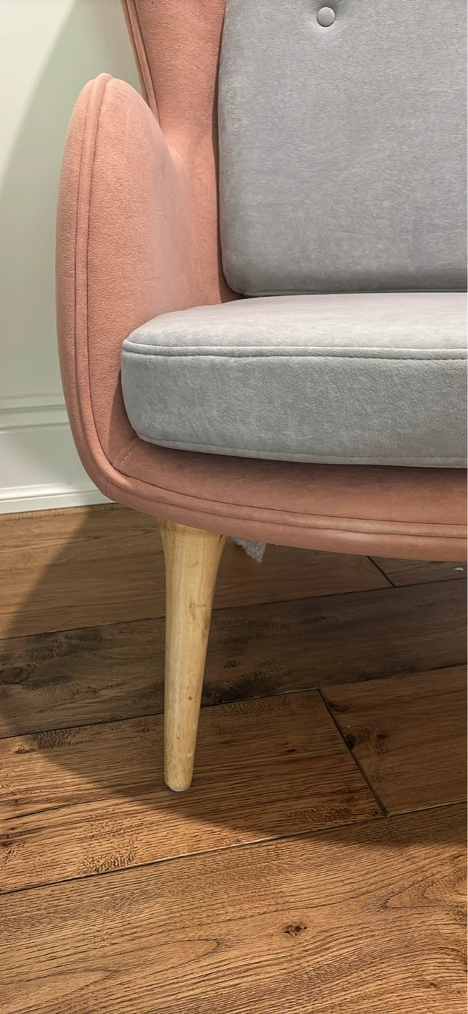NEW Pink and Grey Accent Chair - photo 3