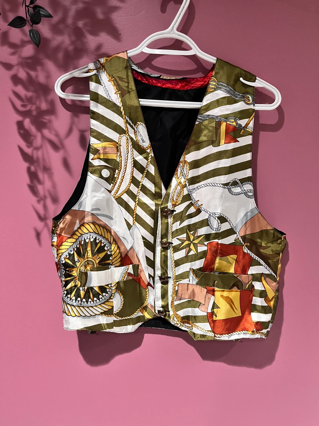 Nautical Print Vest