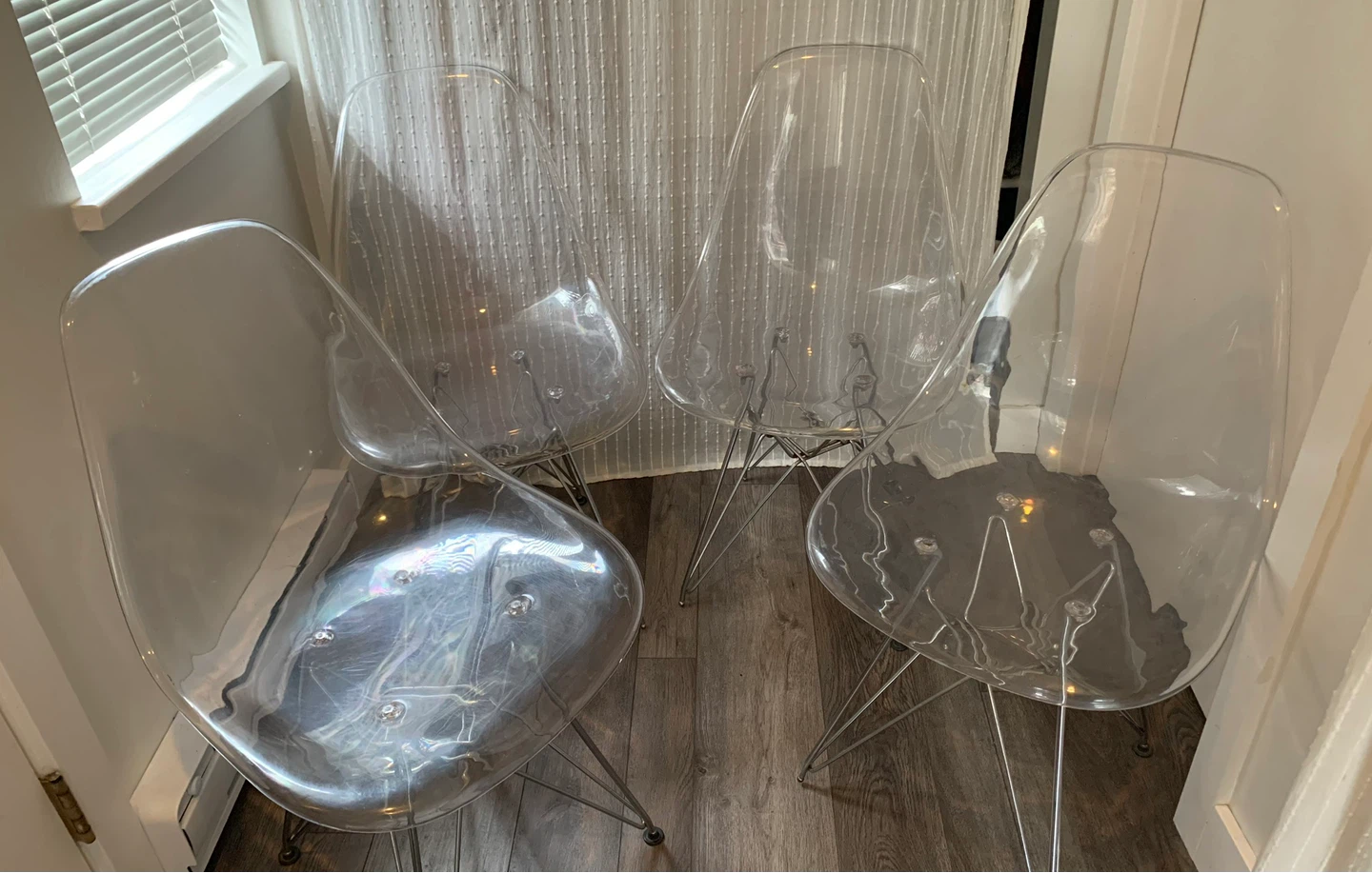 Clear Acrylic Dining Chairs (Set of 4)