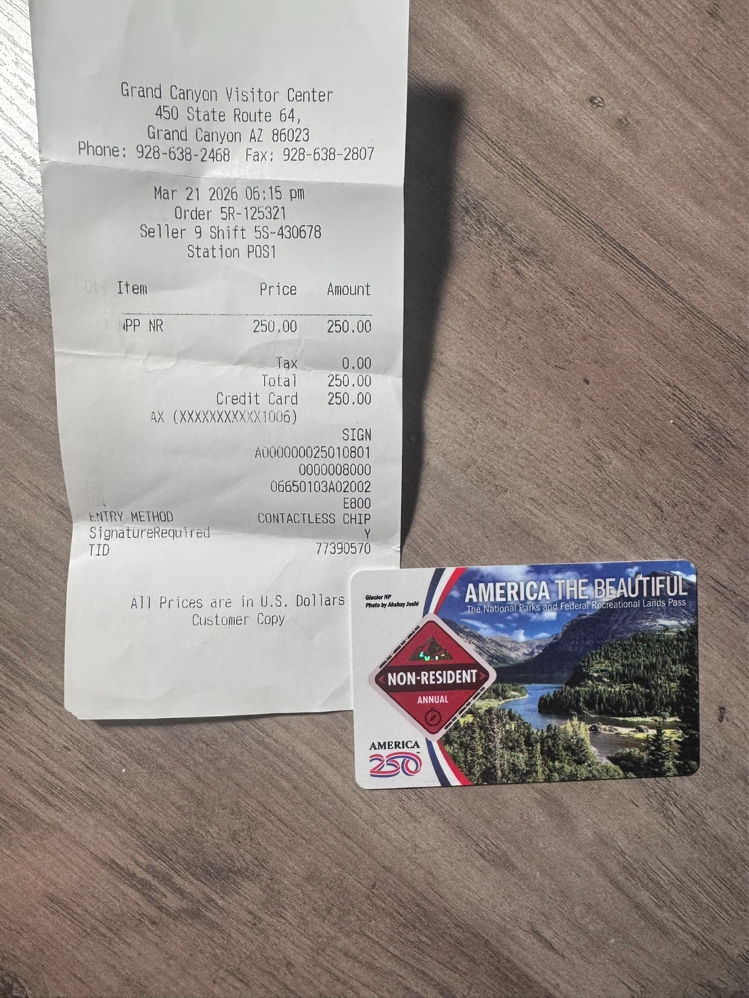 America the Beautiful National Parks Pass - Non-Resident Annual
