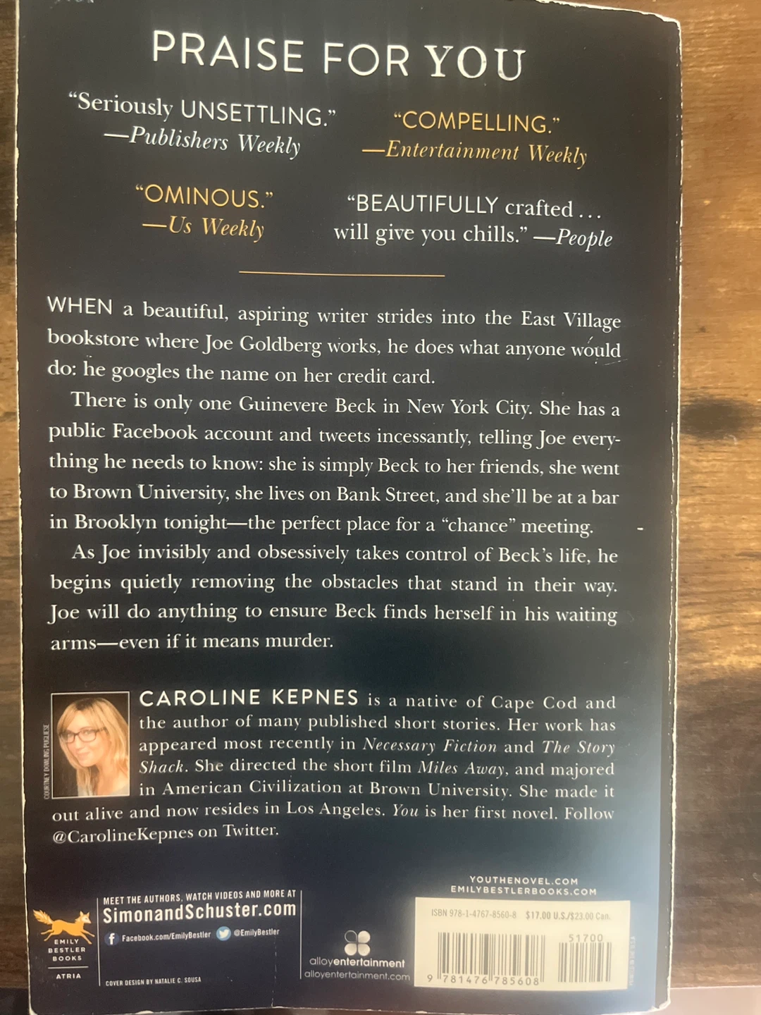 You by Caroline Kepnes Paperback Novel - photo 3