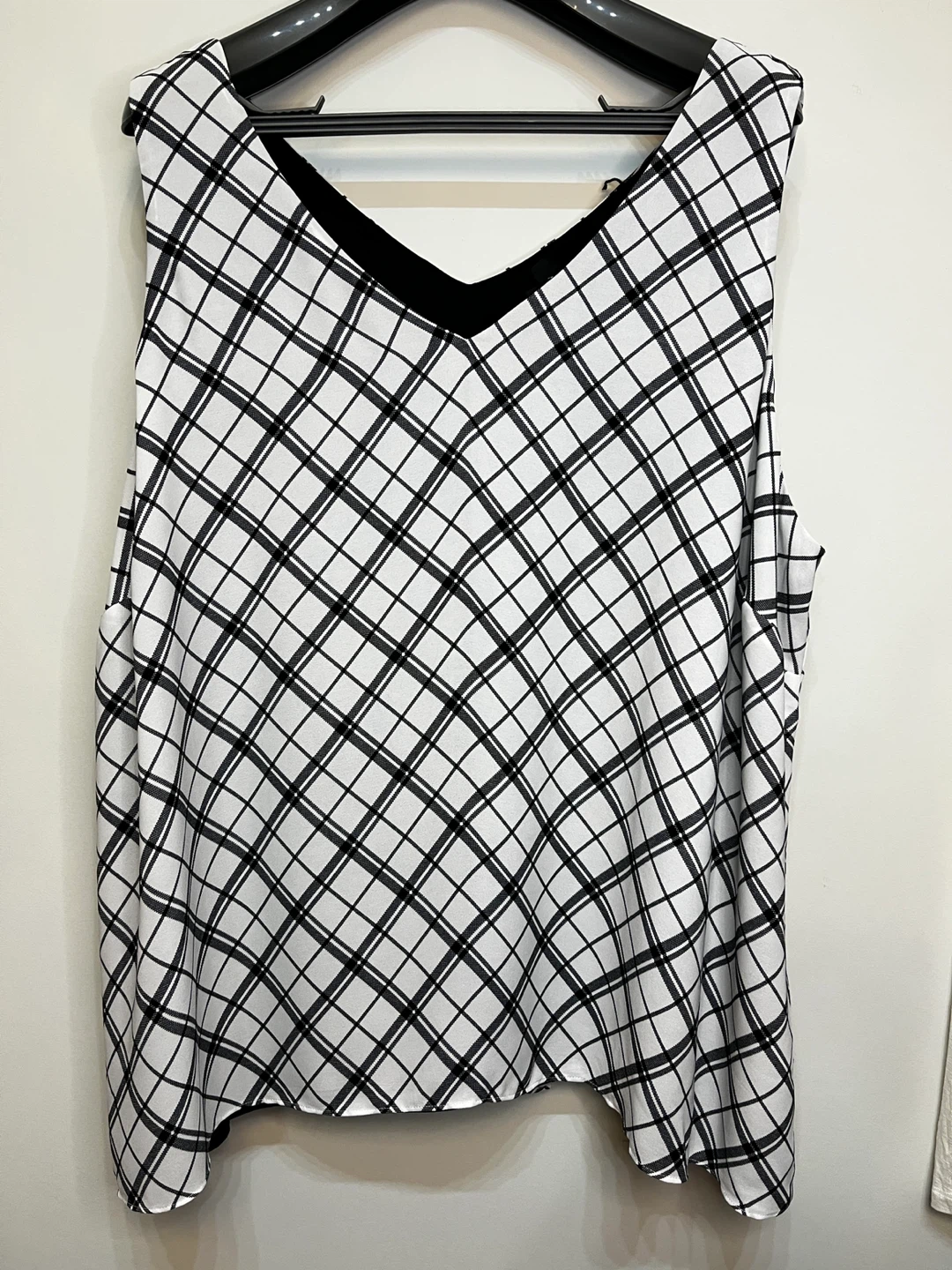MICHEL STUDIO sleeveless plaid top - photo 2