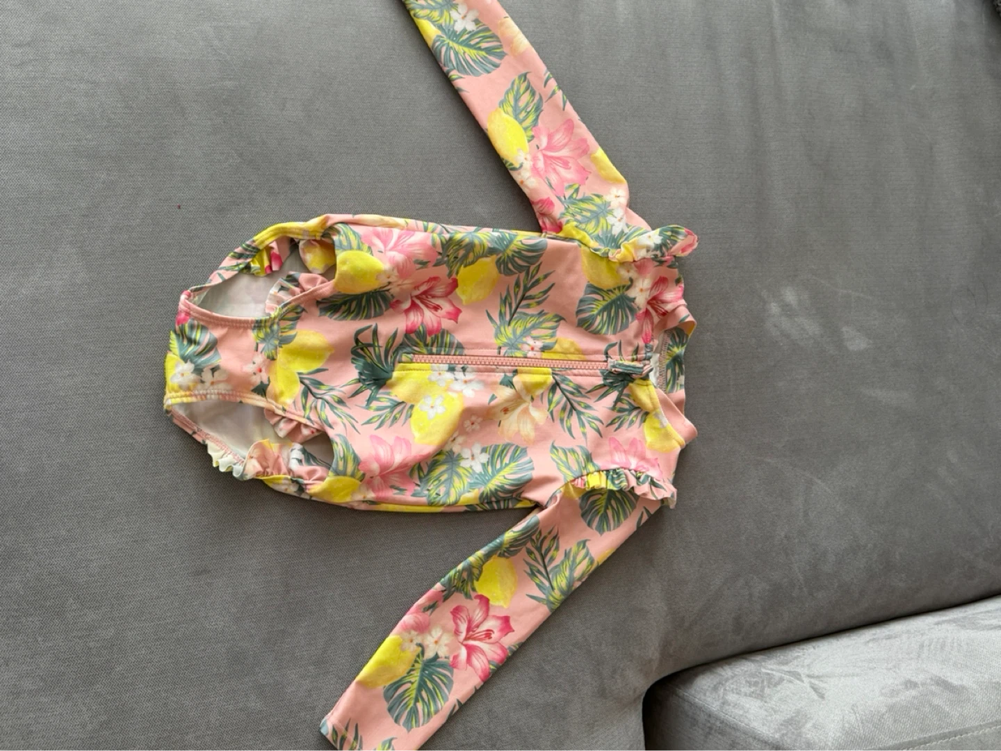 H&M Girls Floral Long Sleeve Rash Guard
