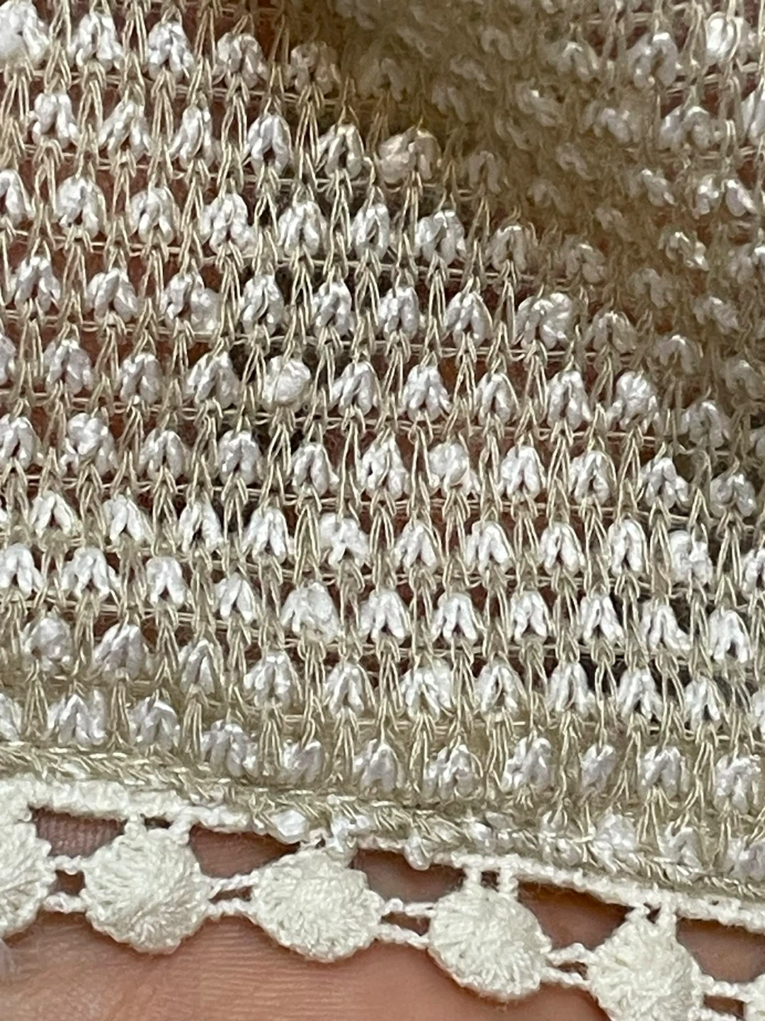 Cream Crochet Open Front Cardigan - photo 5