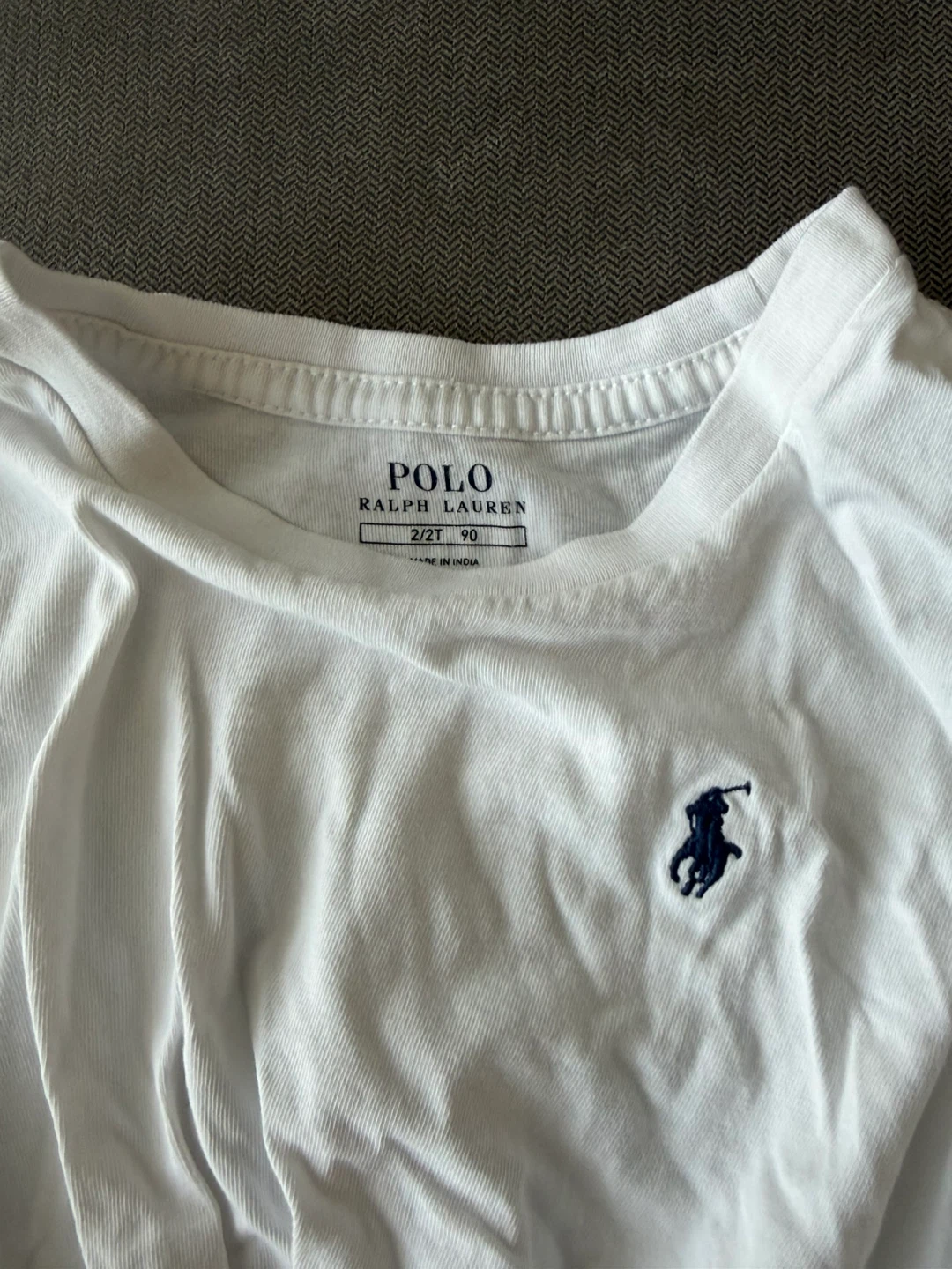 Ralph Lauren Polo White T-Shirt and Shorts Set - Size 2T - photo 2