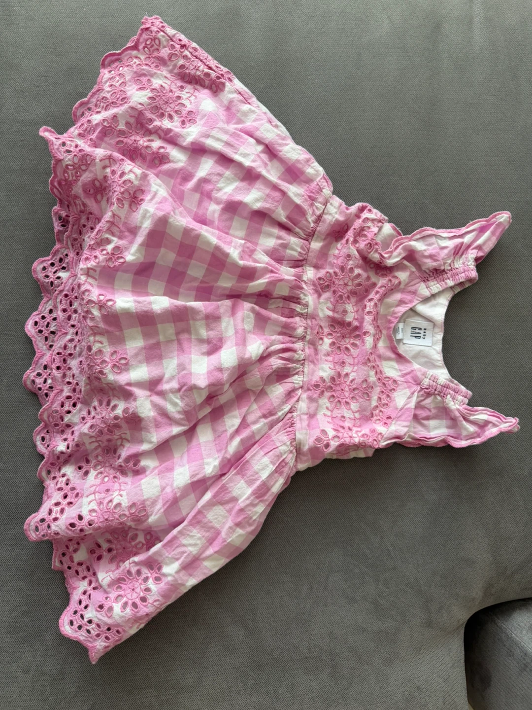 Gap Baby Pink Gingham Dress