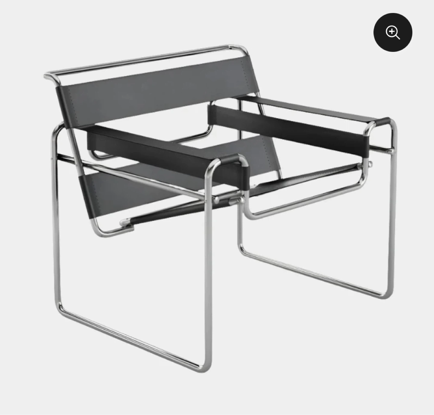 Black Leather Wassily Chair