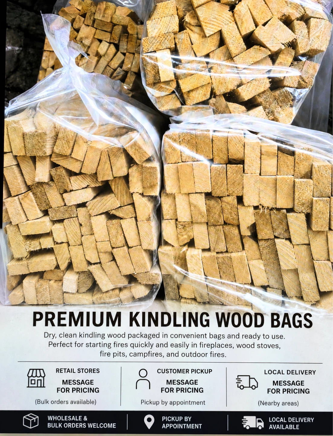 Spark & Stack Kindling Wood Bags
