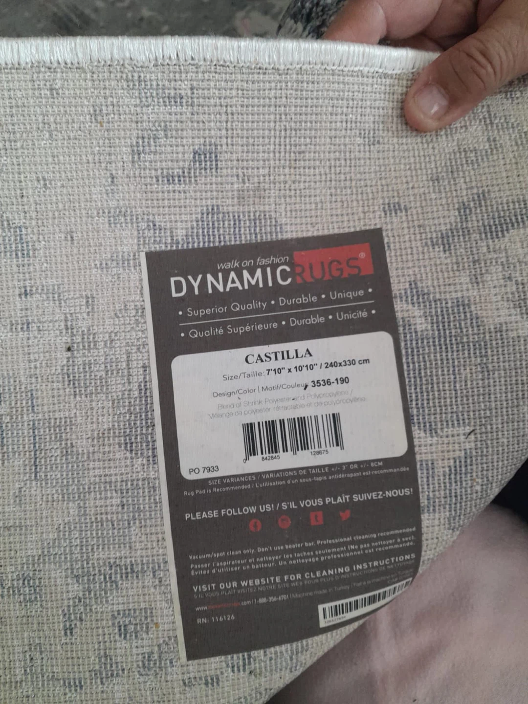 Dynamic Rugs Castilla Area Rug 7'10" x 10'10"