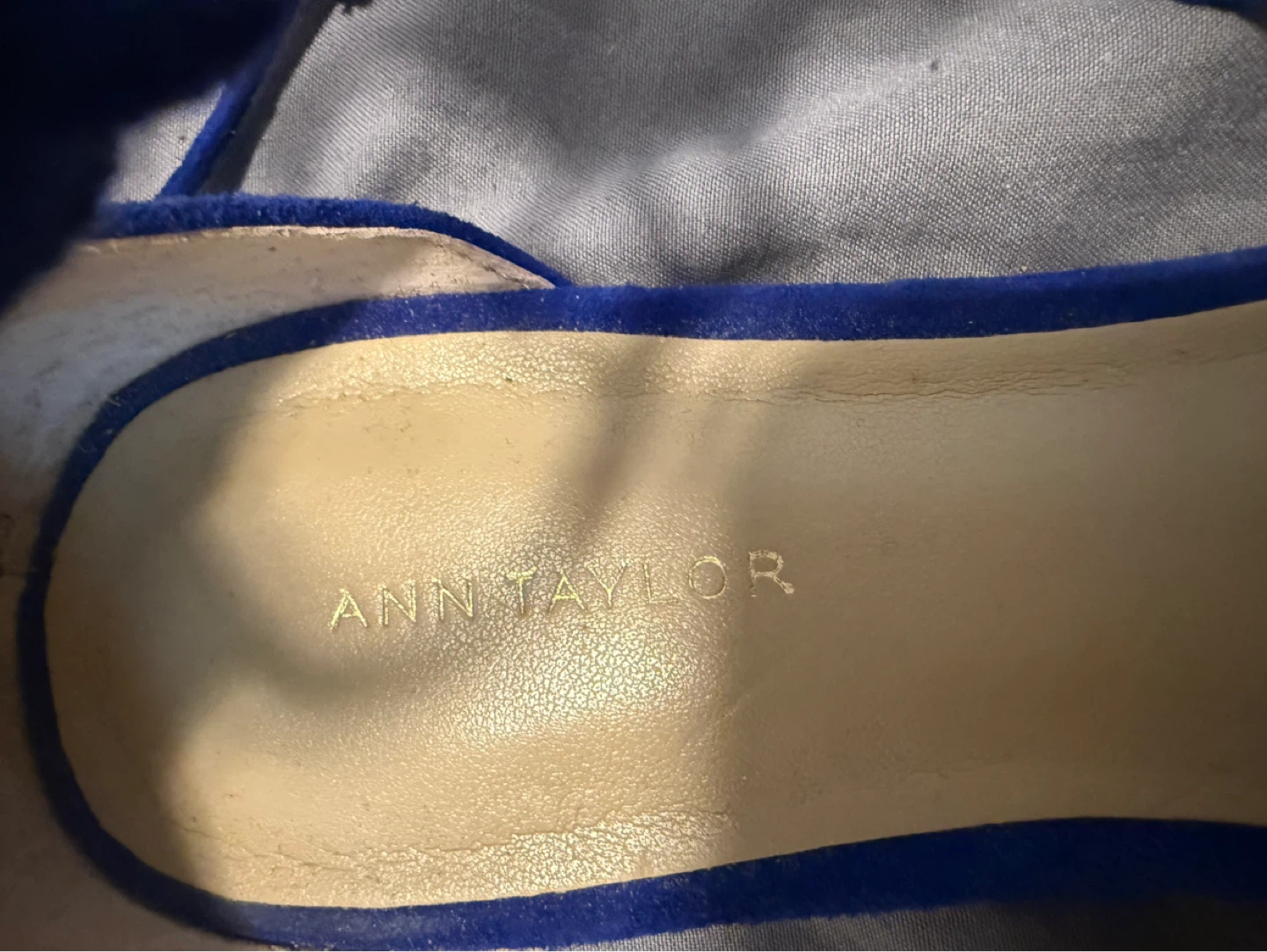 Ann Taylor Royal Blue Suede Tassel Flats - photo 2