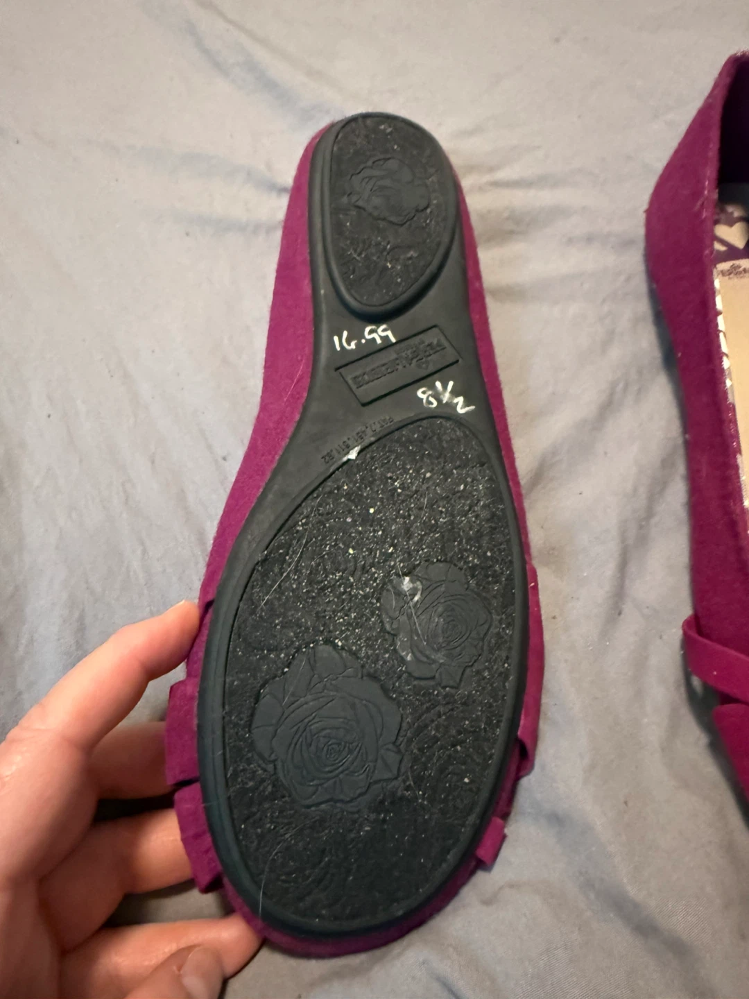 Fergalicious "FG Glisten" Ballet Flats - Magenta - Size 8.5 - photo 4