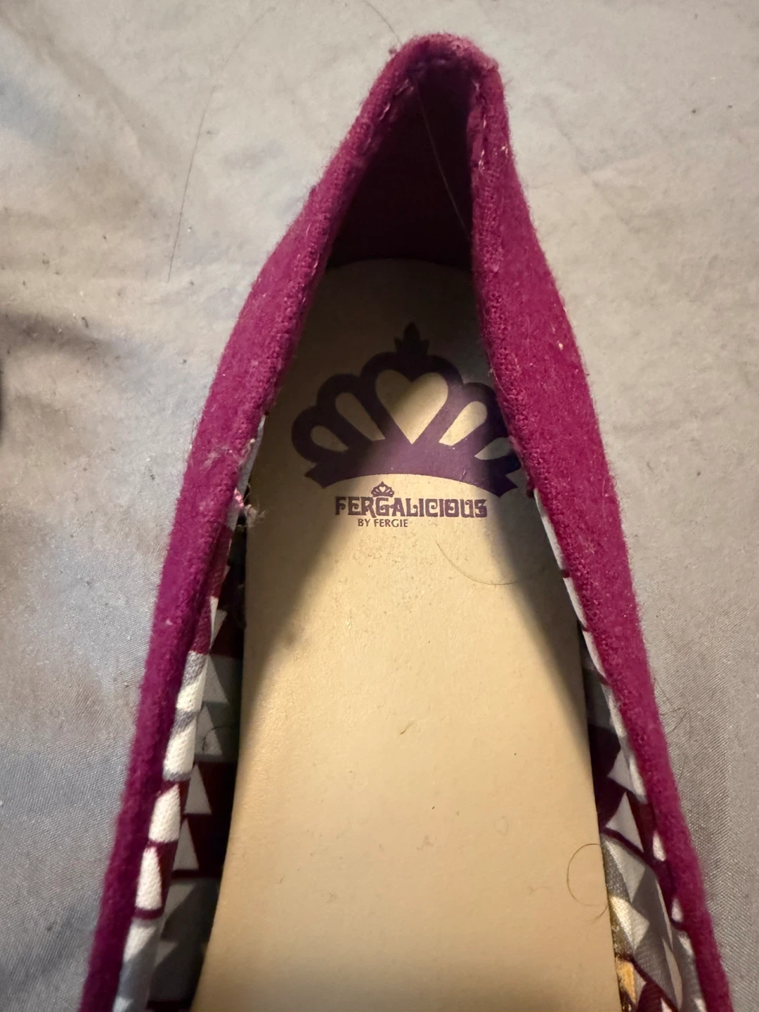 Fergalicious "FG Glisten" Ballet Flats - Magenta - Size 8.5 - photo 3