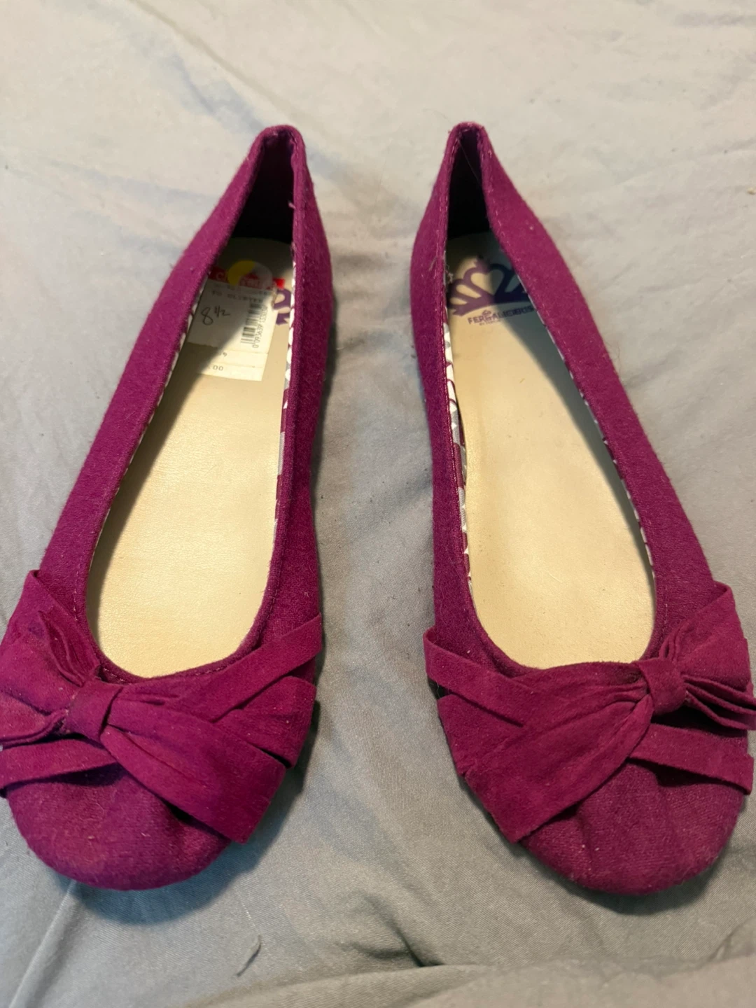 Fergalicious "FG Glisten" Ballet Flats - Magenta - Size 8.5