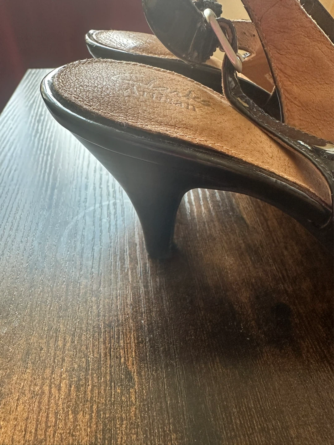 Clarks Artisan Black Patent Slingback Heels - photo 4