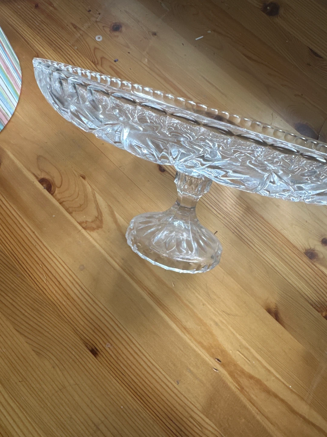 Glass Cake Stand with Dome - photo 3