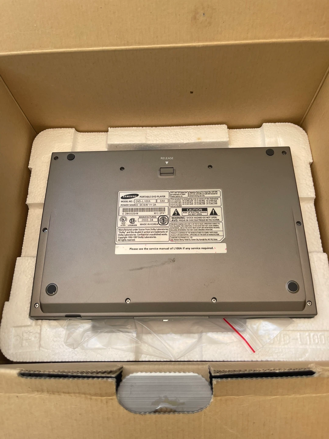 Samsung Portable DVD Player L100A Silver - photo 2