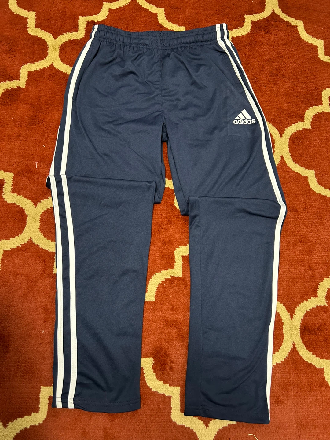 Adidas Men's Navy Tapered Football Pants Size M
