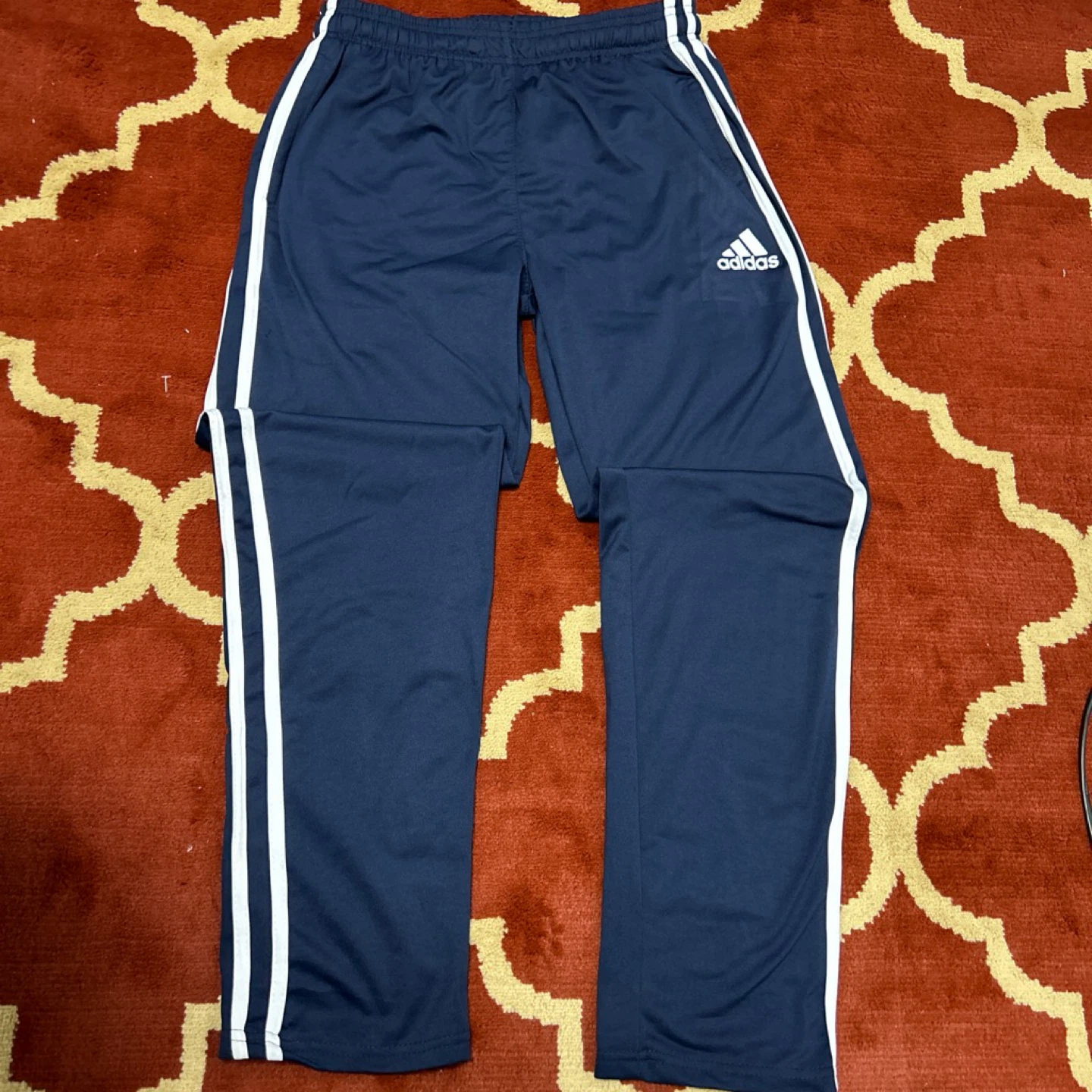 Adidas Men's Navy Tapered Football Pants Size M - photo 2