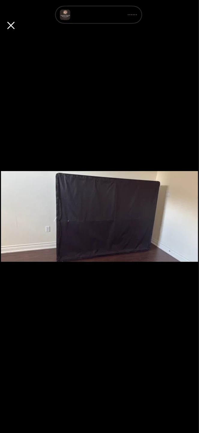 Grey and Black Queen Size Box Spring- excellent condition - photo 2