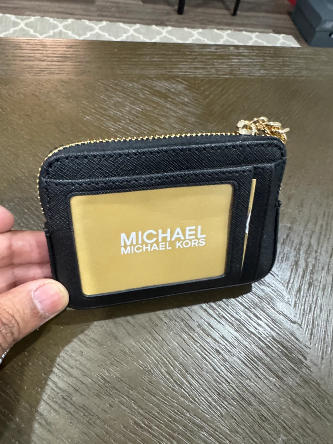 Michael Kors Card Holder Coin Pouch Black