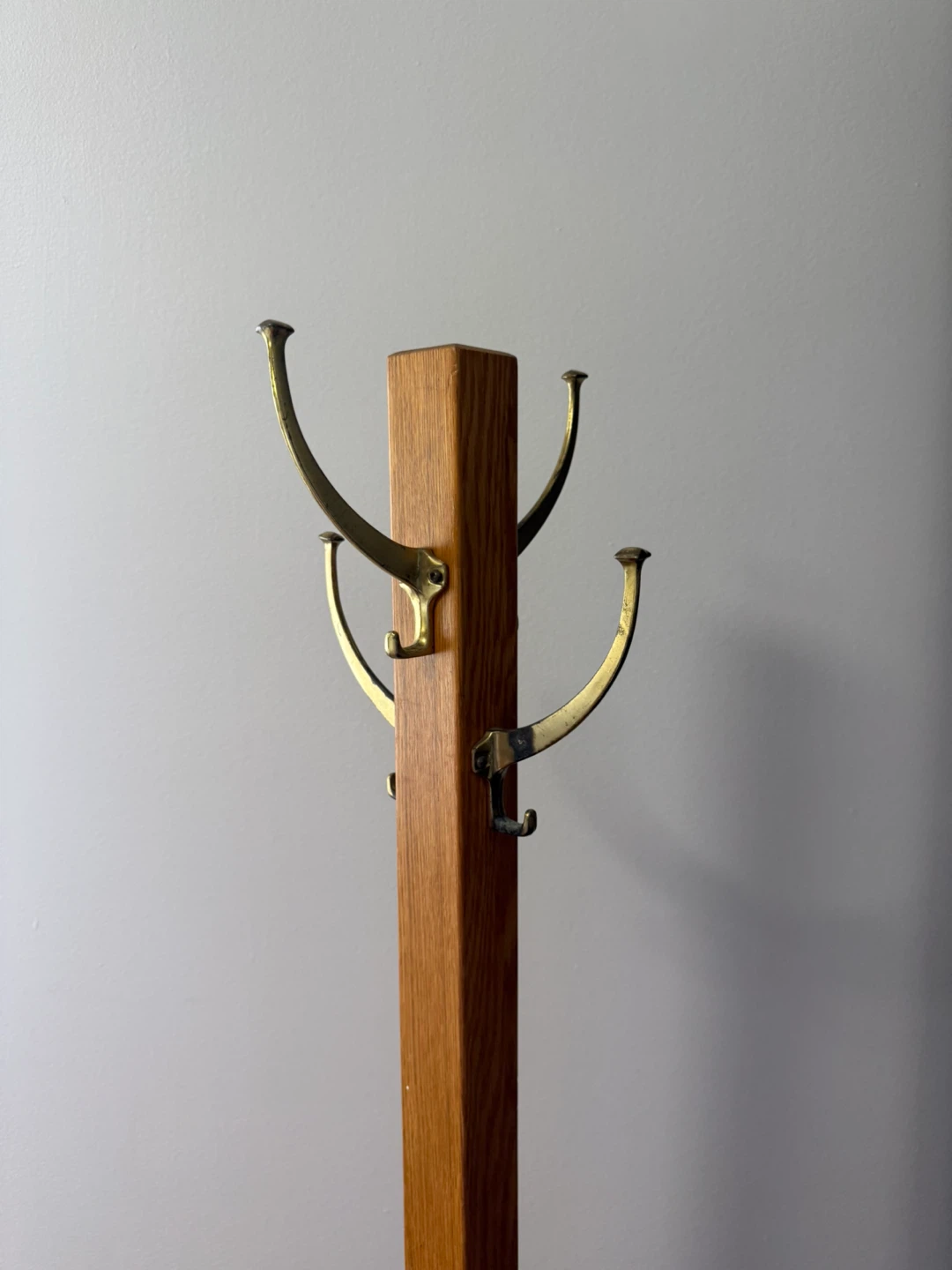 Vintage Solid Wood Coat Rack Stand - photo 2