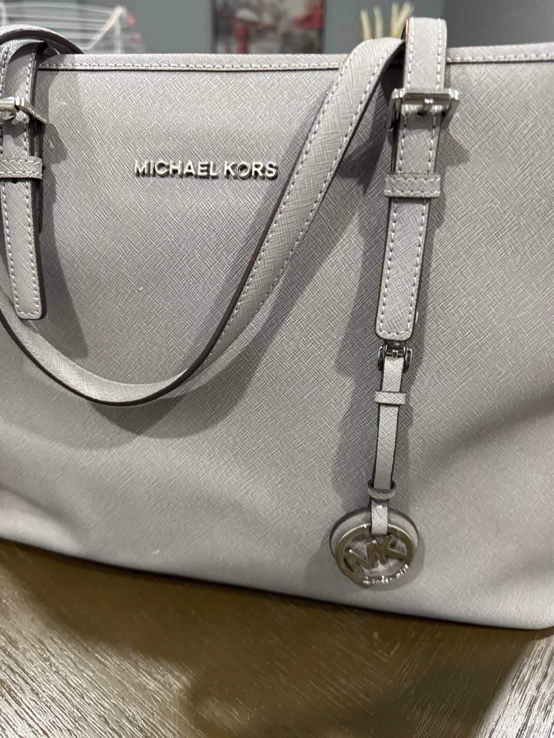 Michael Kors Jet Set Travel Tote - Pearl Grey - photo 2