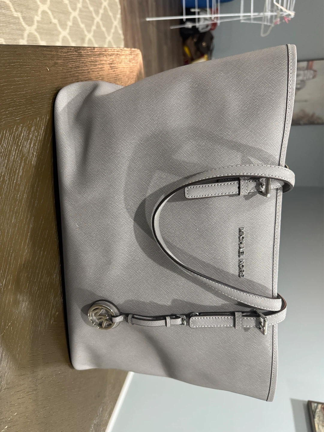Michael Kors Jet Set Travel Tote - Pearl Grey