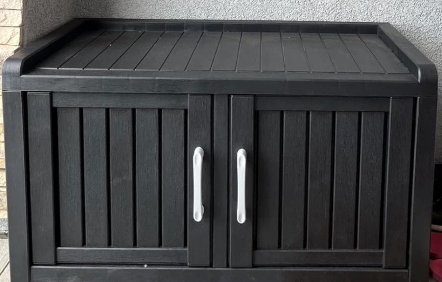 Black outdoor shoe cabinet - photo 2