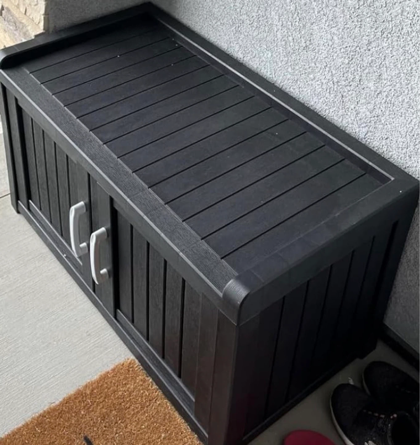 Black outdoor shoe cabinet - photo 3