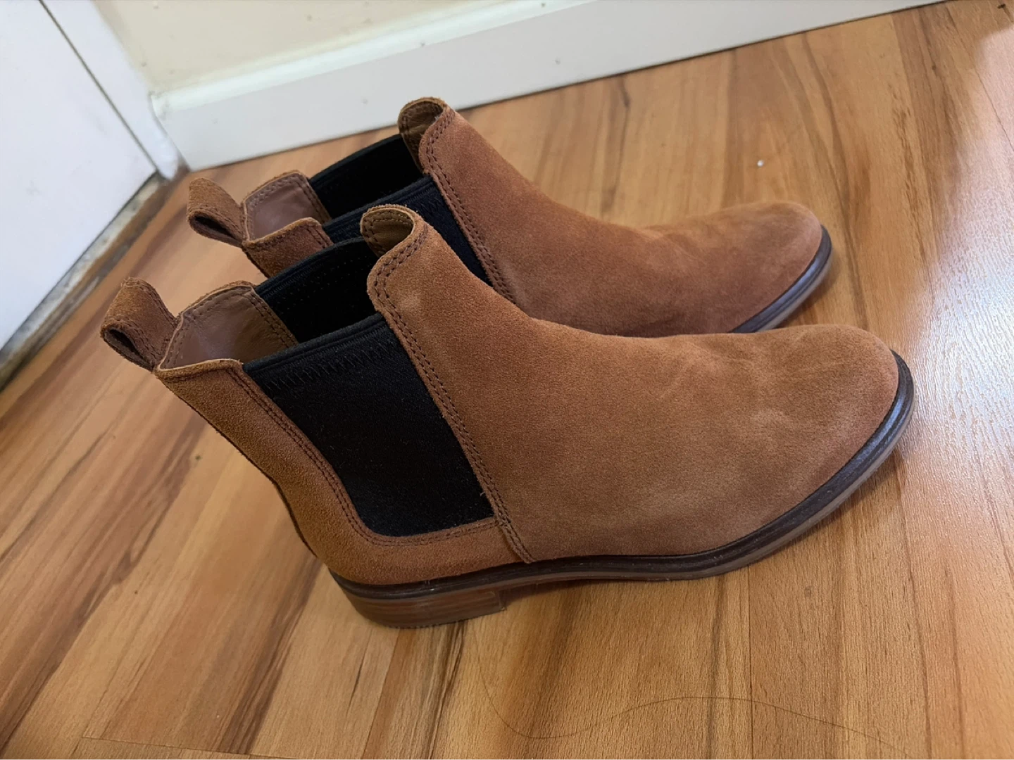 Clarks Brown Suede Chelsea Boots