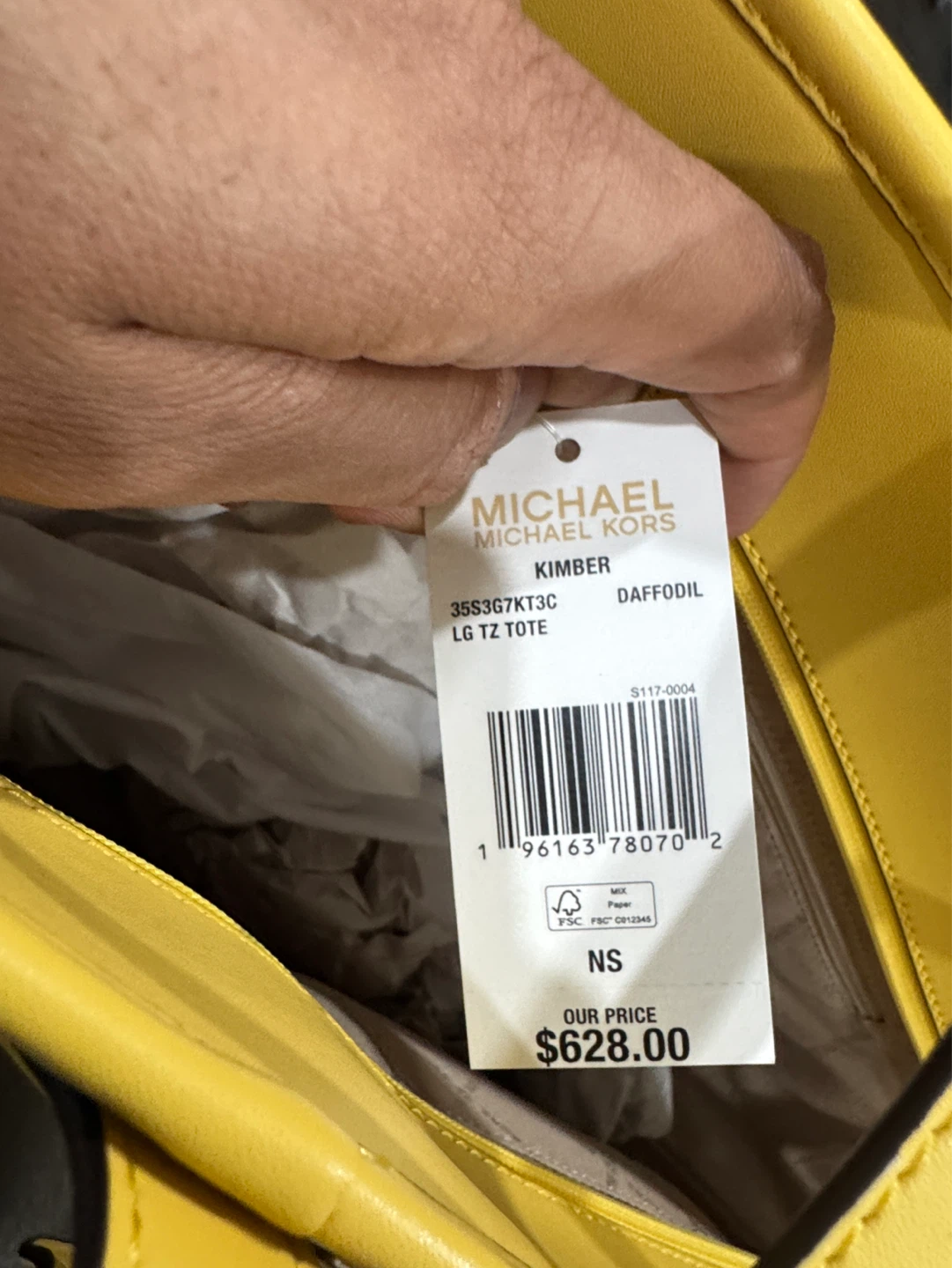 Michael Kors Kimber Large Tote Bag - Daffodil - photo 3