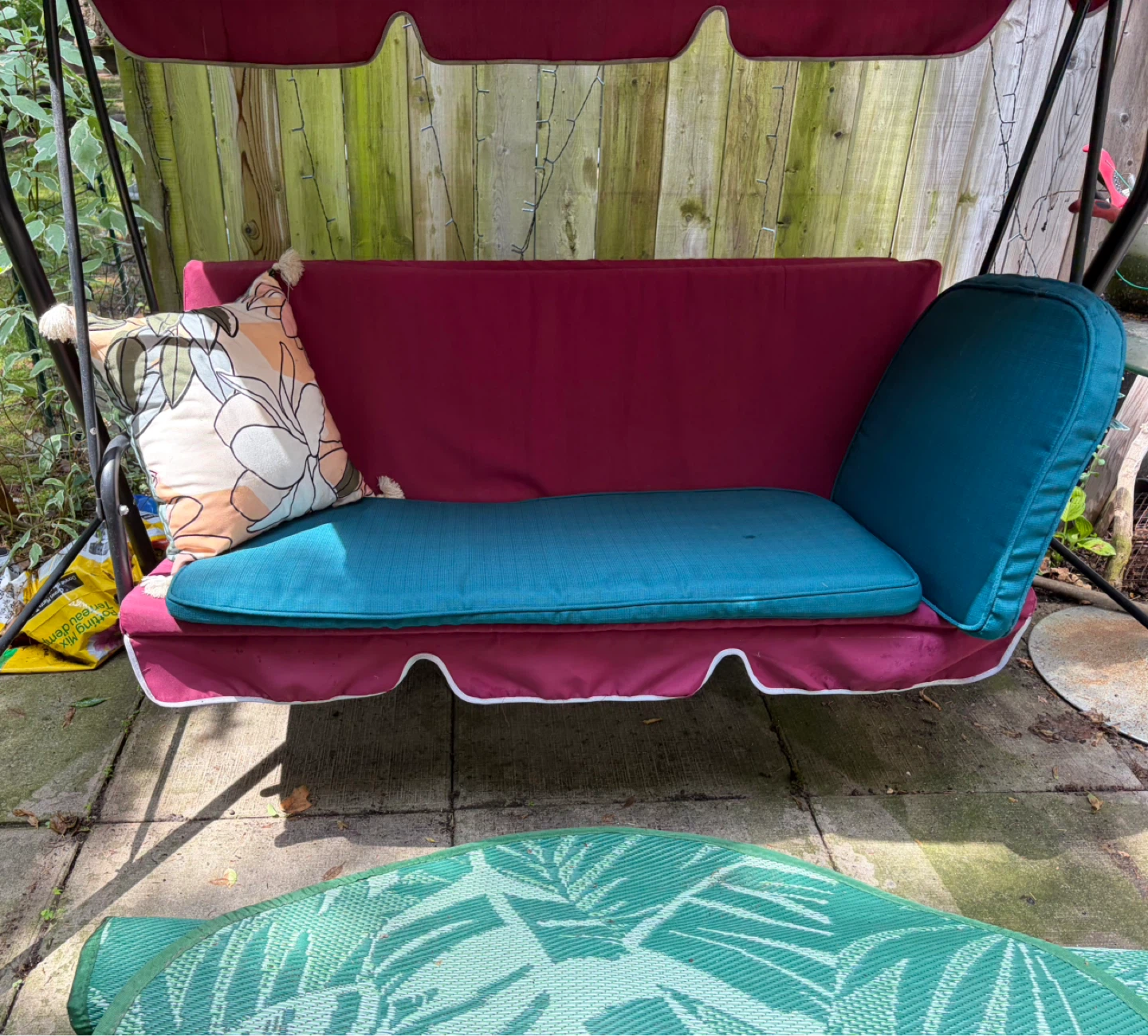 Red Patio Swing - photo 2
