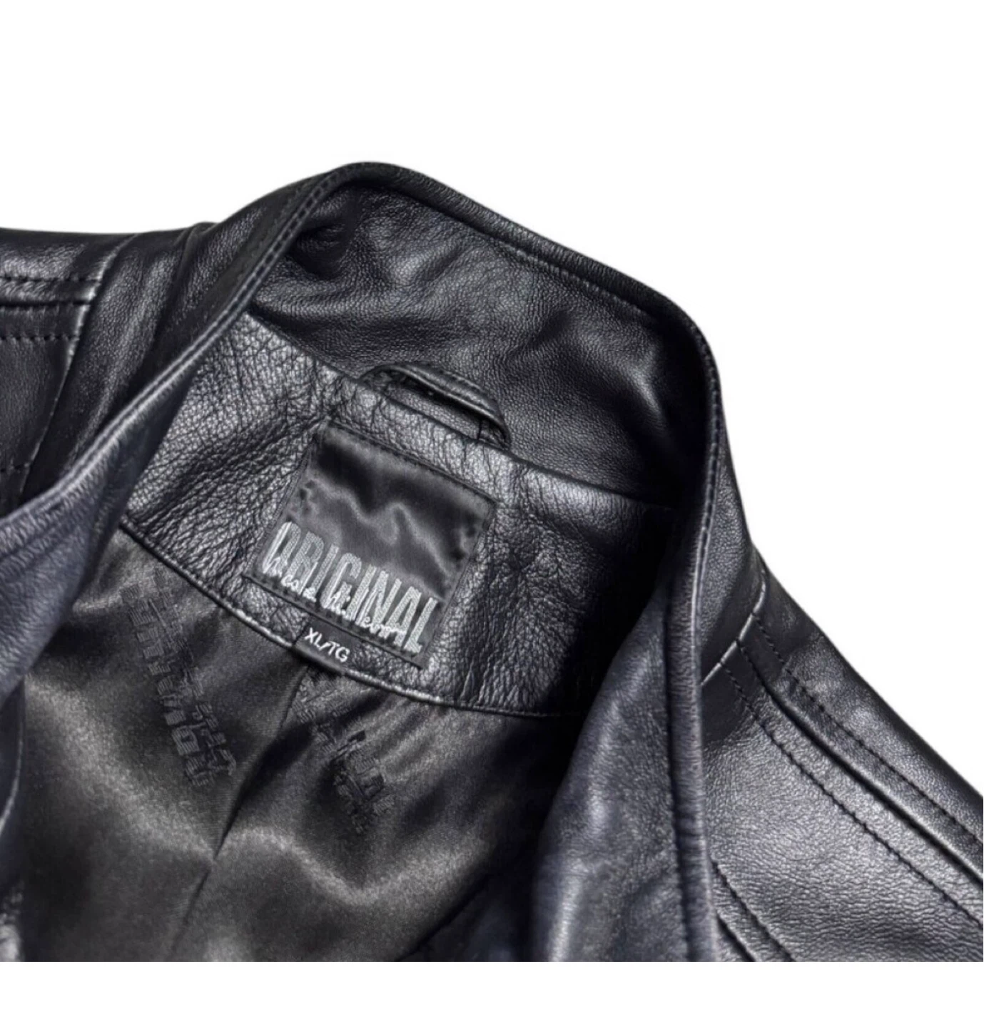Nicole Miller GENUINE LEATHER Black Jacket XL - photo 2