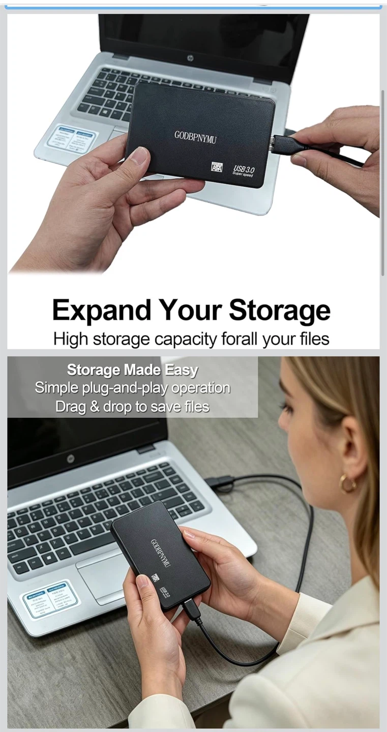 Portable External Hard Drive - USB 3.0 - photo 2