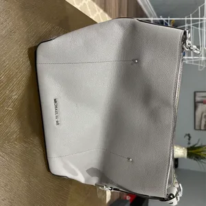 Michael Kors Grey Leather Tote Bag