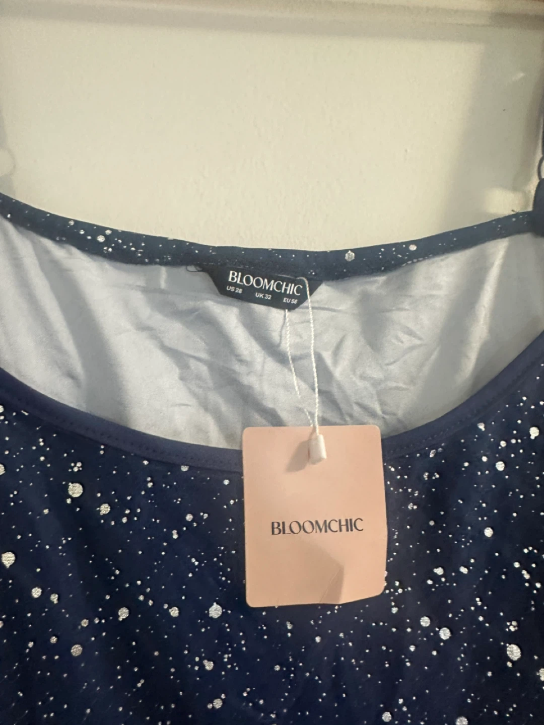 BloomChic Navy Sparkle Print Maxi Dress - photo 2