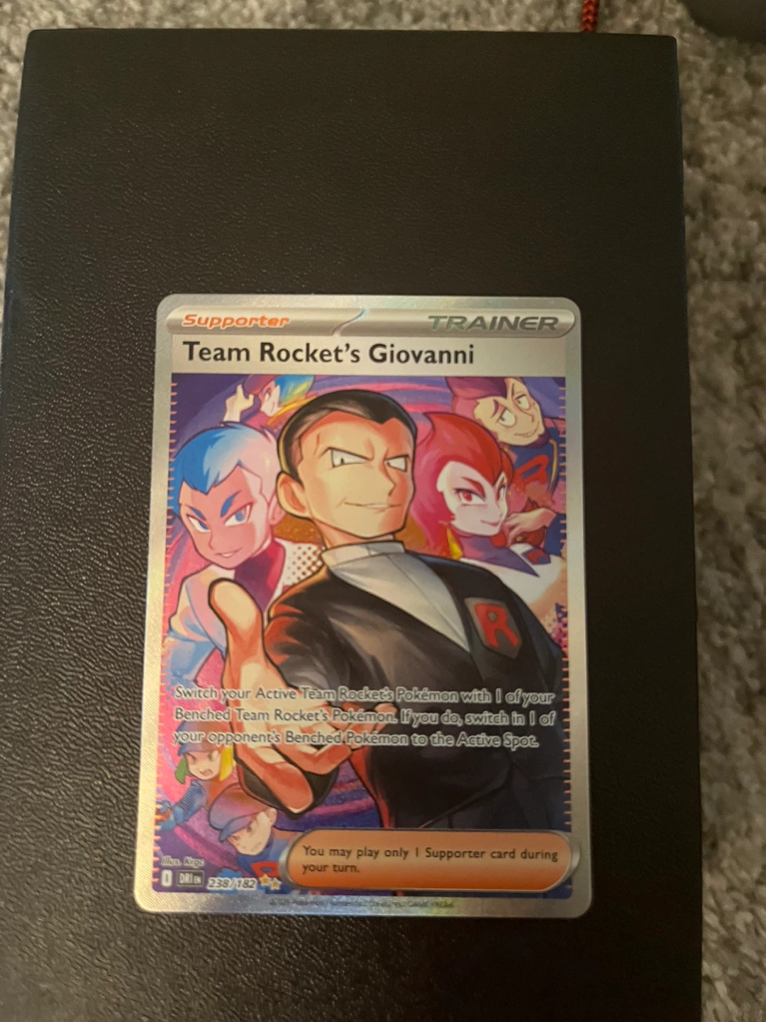 Team Rocket's Giovanni Pokemon card