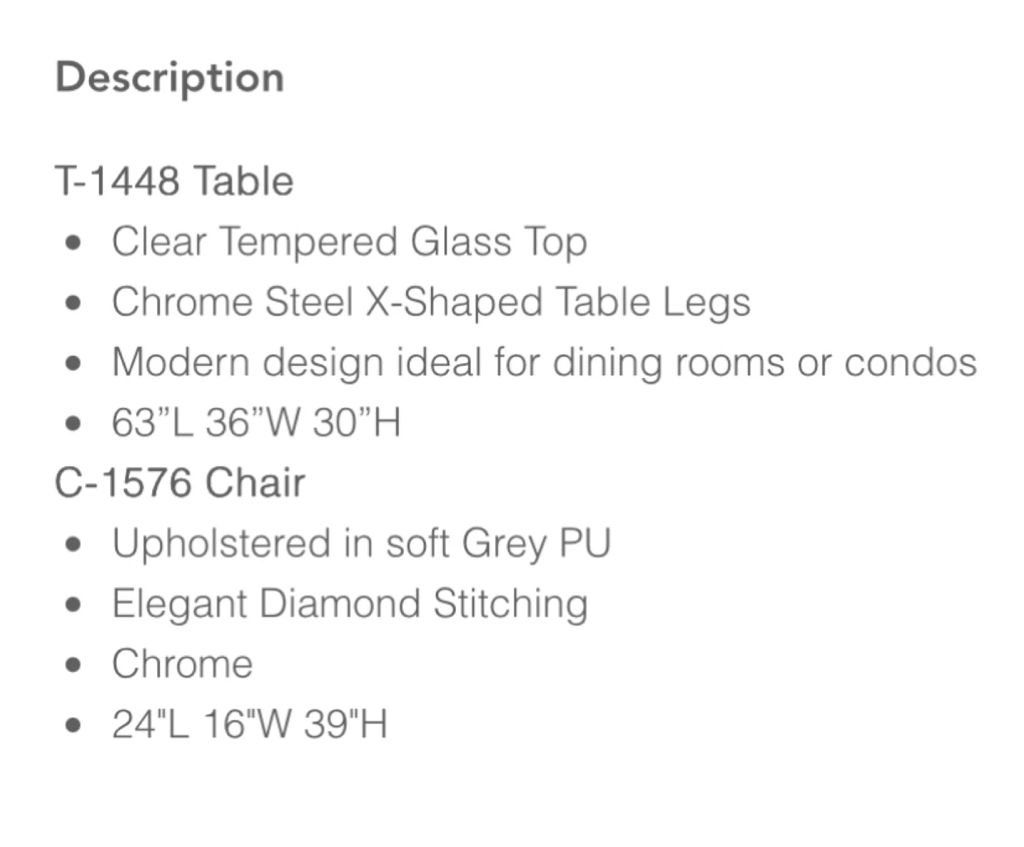 Modern Dining Set – Brand New | Warehouse Price (Thornhill) - photo 4
