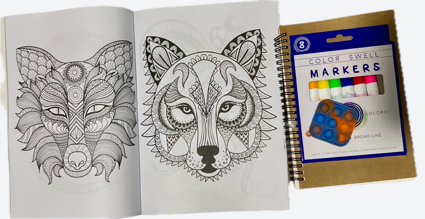 Art Bundle - Colouring Book, Markers, Stickers. Notebook - photo 2