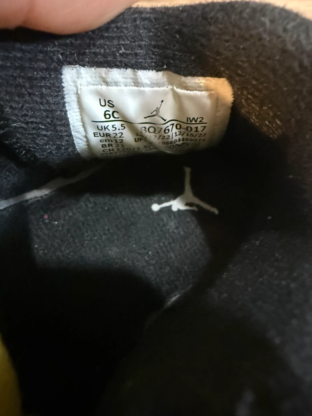 Jordan 4 Toddler Shoes Black Yellow - photo 5