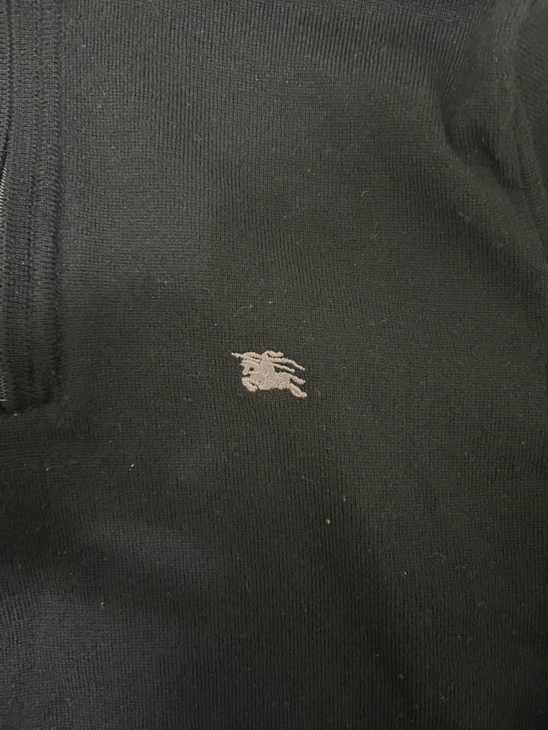 Burberry London Zip Neck Sweater - Black - photo 2