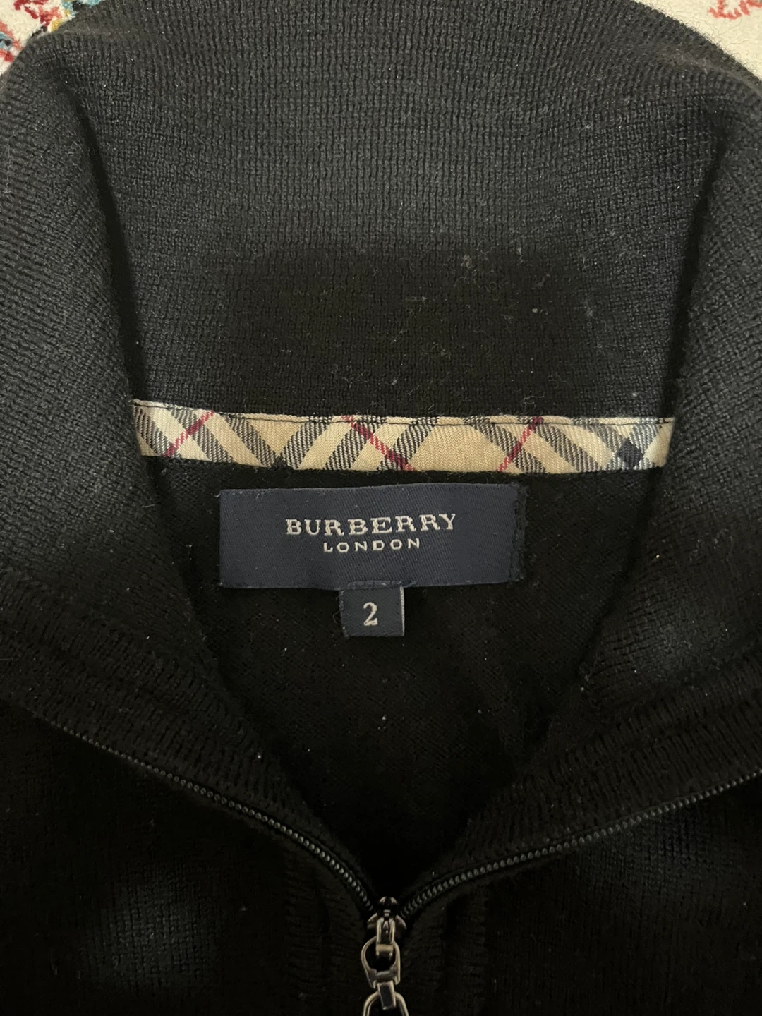 Burberry London Zip Neck Sweater - Black - photo 3